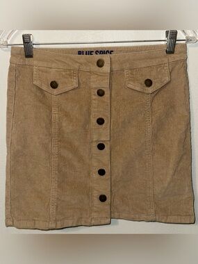Blue Spice Brown Corduroy Skirt